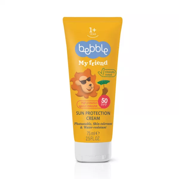 Crema pentru protectie solara My Friend Sun Protection SPF50, 75 ml, Bebble