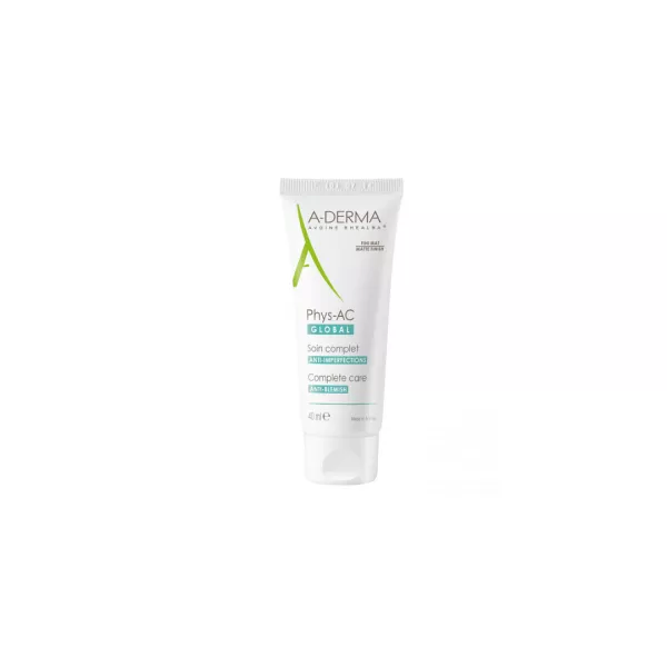 Crema pentru ten cu tendinta acneica Phys-AC Global, 40 ml, A-Derma