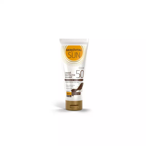 Crema protectie solara SPF 50 Sun, 100 ml, Gerovital