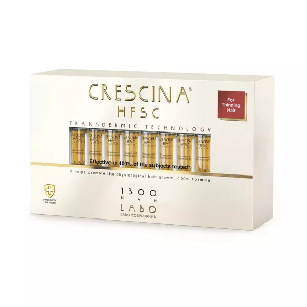 Crescina Transdermic Re-Growth HFSC 1300 MAN, 20 fiole, Labo