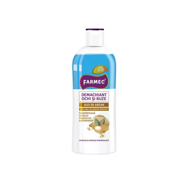 Demachiant bifazic pentru ochi si buze cu Argan, 150 ml, Farmec
