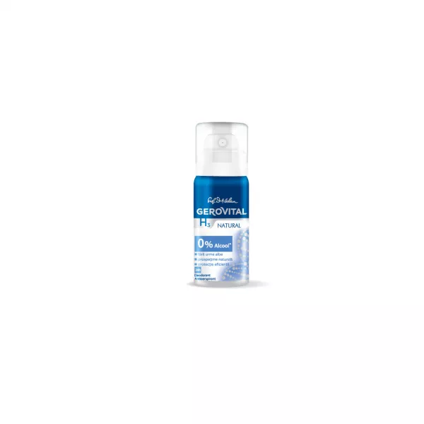 Deodorant Antiperspirant Natural H3 Classic, 40 ml, Gerovital