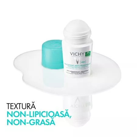 Deodorant roll-on antiperspirant eficacitate 48h, 50 ml, Vichy