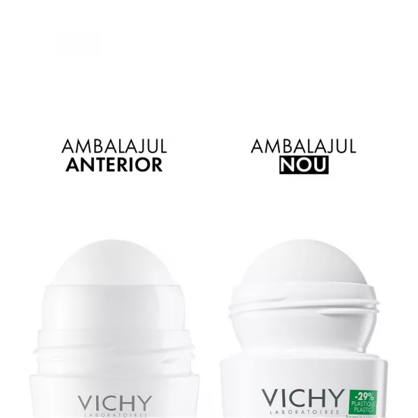 Deodorant roll-on antiperspirant fara parfum 48 h, 50 ml, Vichy