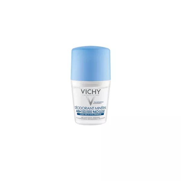 Deodorant Roll-on Mineral, eficacitate 48h, 50 ml, Vichy