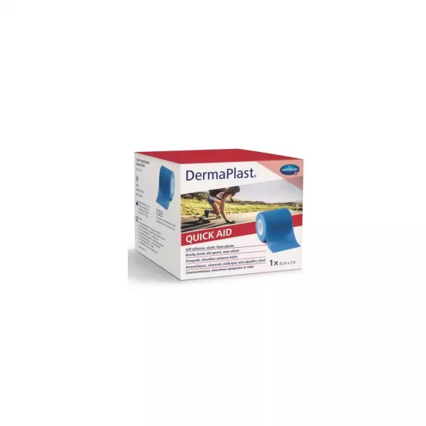Dermaplast quick aid, bandaj elastic din spuma auto-adeziv, 6 cm x 2 m, Hartmann
