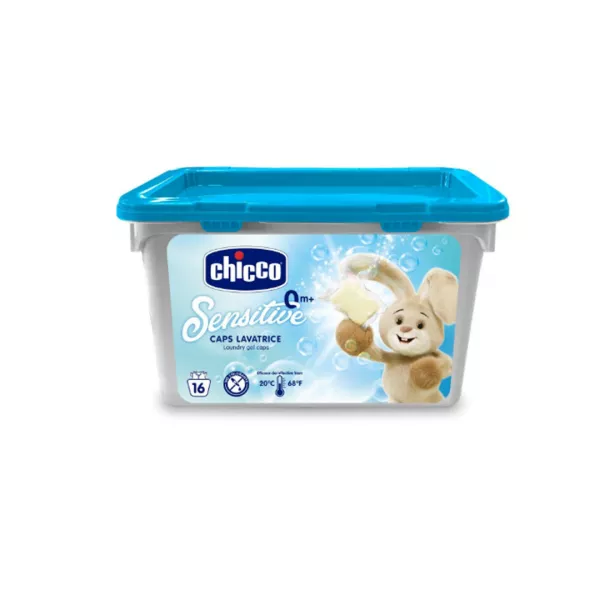 Detergent hipoalergenic, pentru haine, capsule cu gel 10104-7, 0 luni+, 16 bucati, Chicco