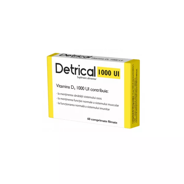 Detrical D3 1000 IU 60 cpr, Zdrovit