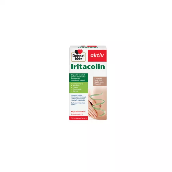 Doppelherz aktiv Iritacolin, pentru tratamentul sindromului intestinului iritabil, 30 comprimate