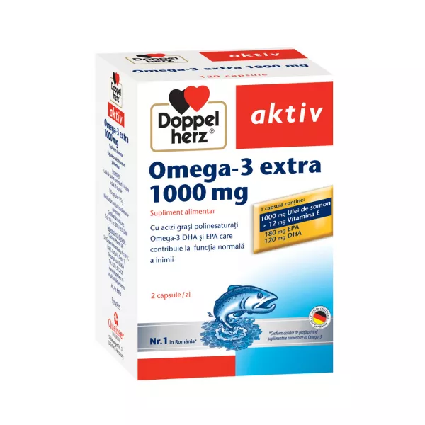 Omega-3 extra 1000 mg, 120 capsule, Doppelherz