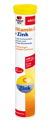 DOPPELHERZ VITAMINA C + ZINC X 15TB EFF
