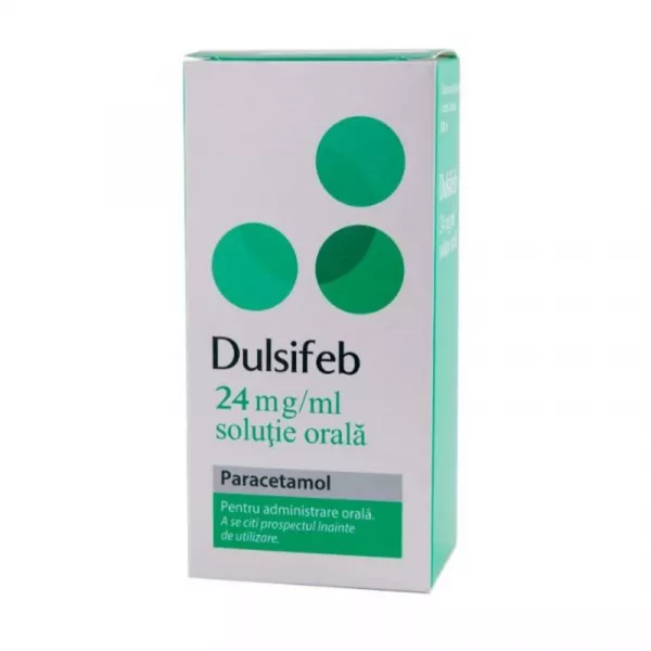 DULSIFEB 24 mg/ml x 1 CUTIE CU 1 FLAC. DIN STICLA CU CAPAC PREVAZUT CU