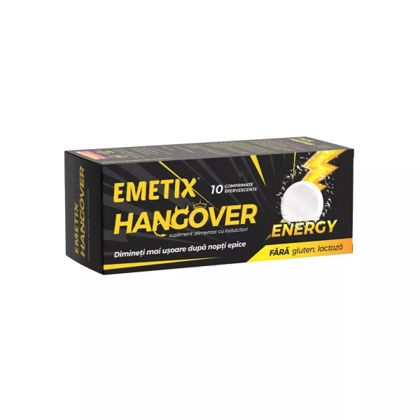 Emetix Hangover Energy, 10 comprimate, Fiterman