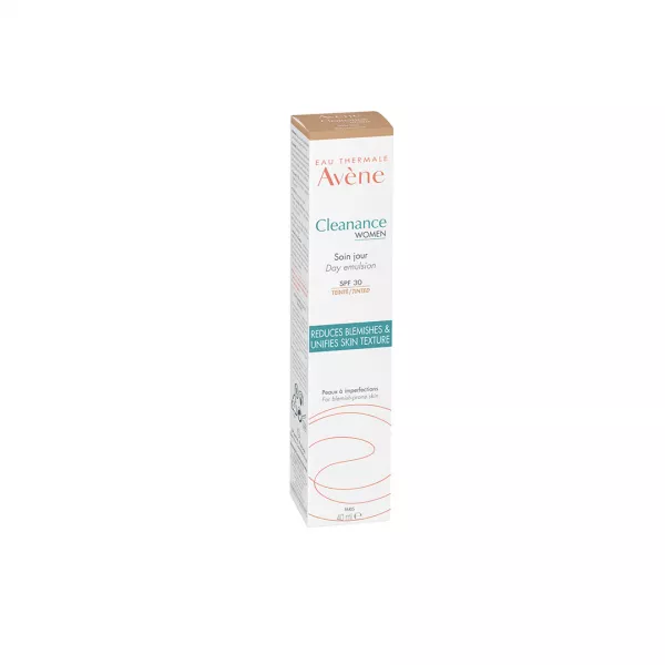 Emulsie de zi nuantatoare cu SPF 30 Cleanance Women, 40 ml, Avene