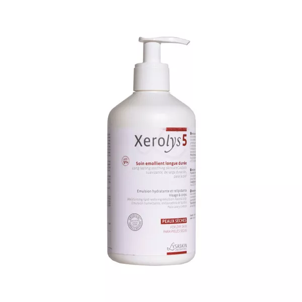 Emulsie pentru piele uscata Xerolys 5, 500 ml, Lab Lysaskin
