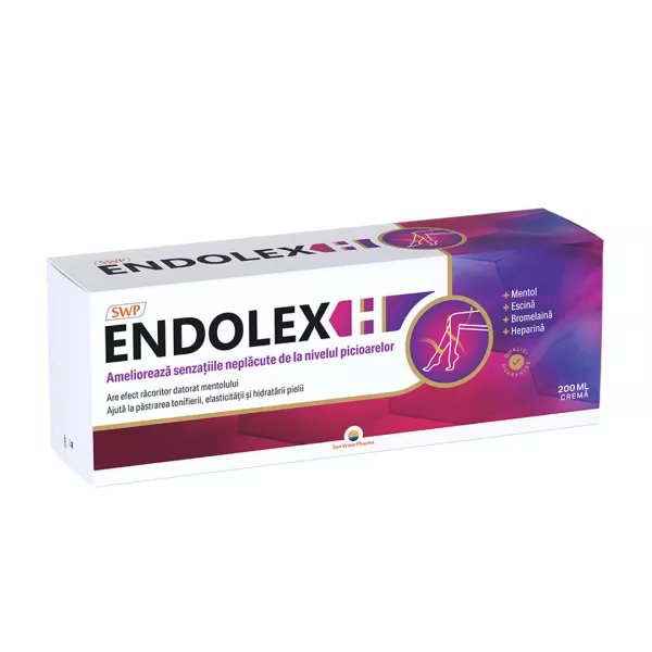 Crema pentru picioare obosite Endolex H, 200 ml, Sun Wave Pharma
