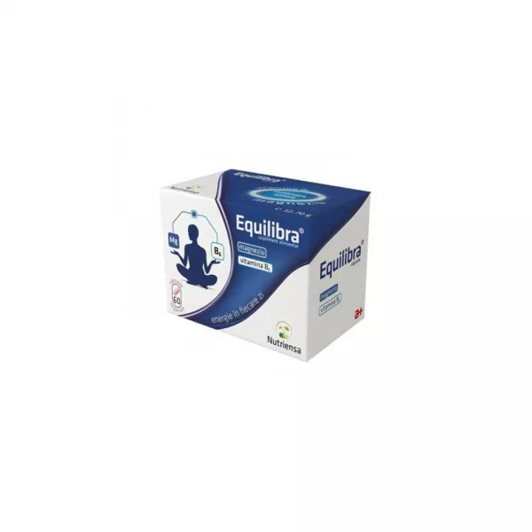 Magneziu + vitamina B6, Equilibra, 60 capsule, Antibiotice SA