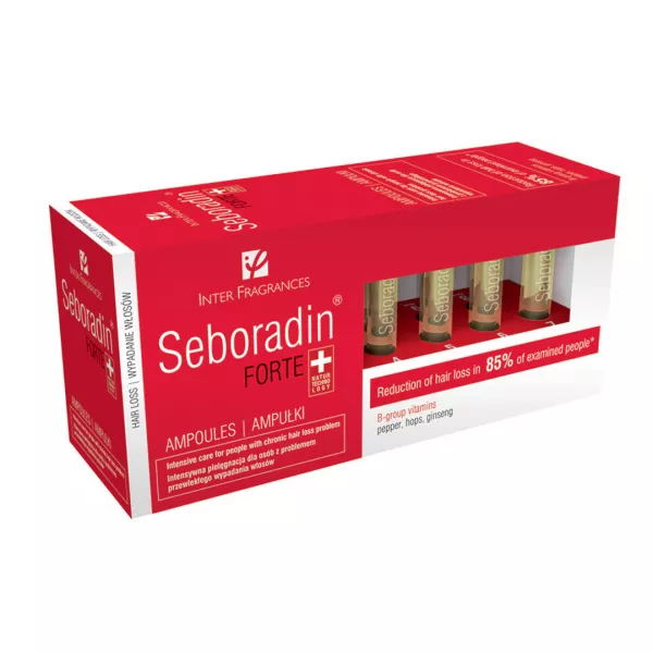 Fiole Forte impotriva caderii parului, 5,5 ml x 14 flacoane, Seboradin