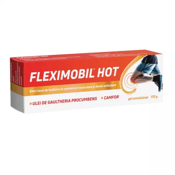 Fleximobil Hot, gel emulsionat, 170 g, Fiterman Pharma