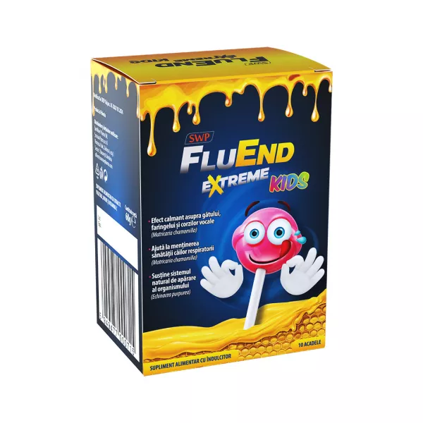 Fluend Extreme Kids, 10 acadele, Sun Wave Pharma