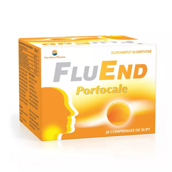 FluEnd portocale, 20 comprimate, Sun Wave Pharma