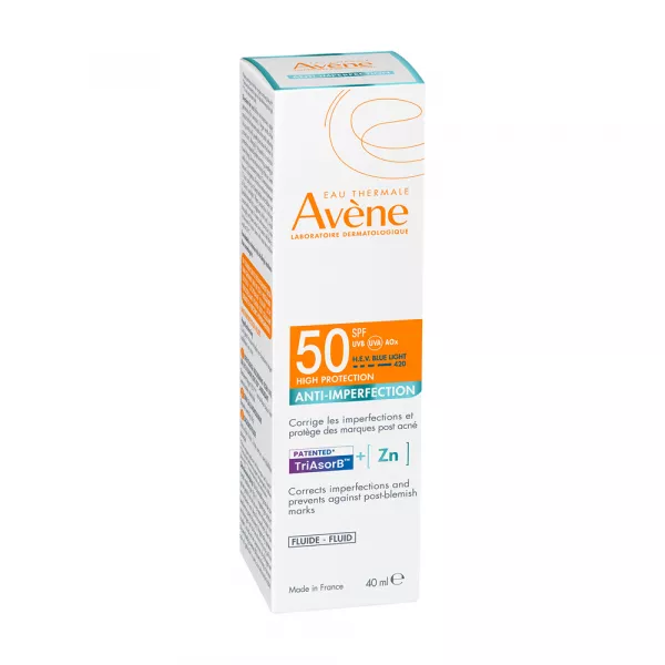 Fluid anti-imperfectiuni cu protectie solara SPF 50, 40 ml, Avene