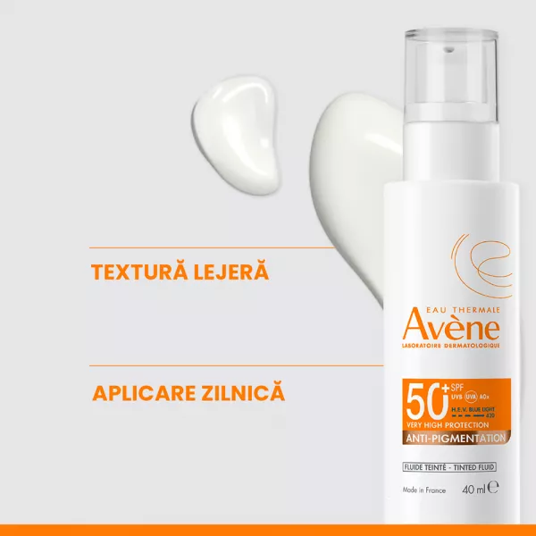 Fluid anti-pigmentare cu protectie solara SPF 50+, 40 ml, Avene