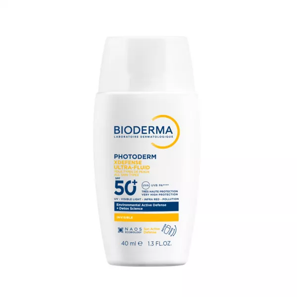 Fluid de fata Ultra invizibil cu SPF50+ Photoderm Xdefense, 40 ml, Bioderma