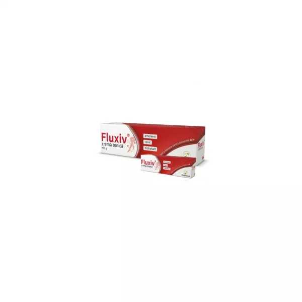 Fluxiv crema + mostra de crema gratuita, 100 grame + 20 grame, Antibiotice SA