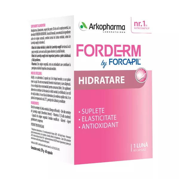 Forderm Hidratant by Forcapil, 60 capsule, Arkopharma