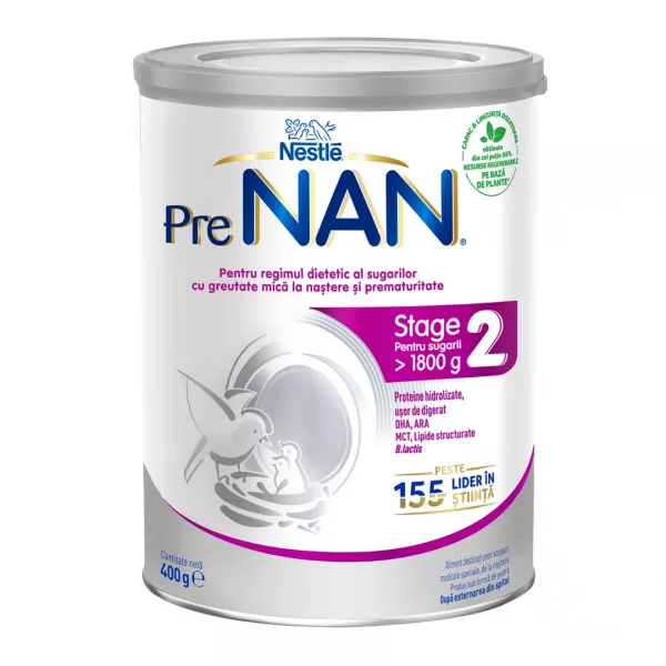 Formula de lapte praf Nestle PRE NAN de la nastere, 400 g