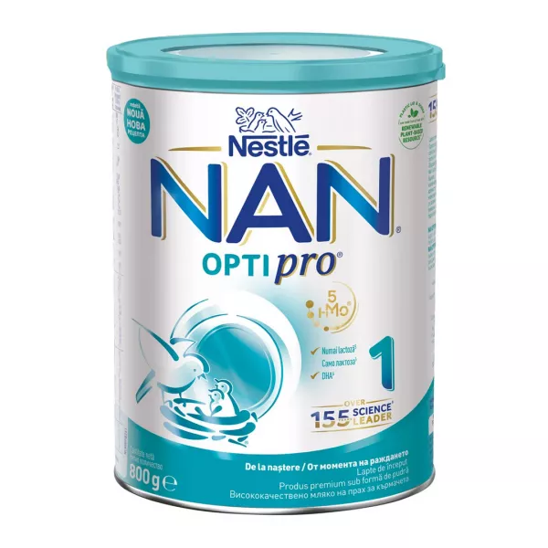 Formula de lapte Premium Nan 1 Optipro HMO, +0 luni, 800 g, Nestle
