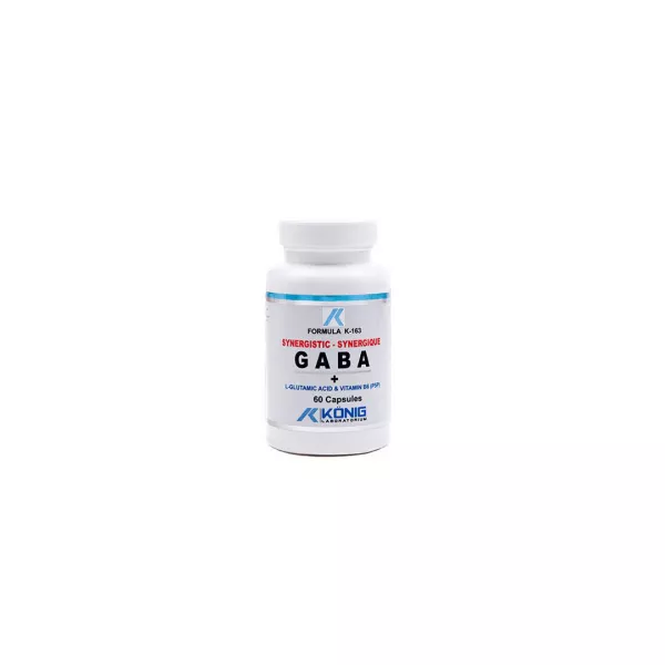 Gaba ne-sintetic cu P5P 60 cps, Konig Nutrition