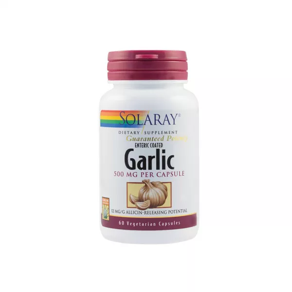 Garlic (Usturoi) 500mg Solaray, 60 capsule, Secom