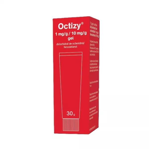 Gel antiseptic Octizy, 1 mg/g/10 mg/g, 30 g, Egis Pharmaceuticals
