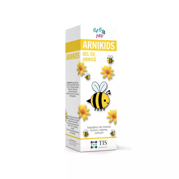 Gel cu arnica pentru copii Arnikids Baby 4 You, 20 ml, Tis Farmaceutic