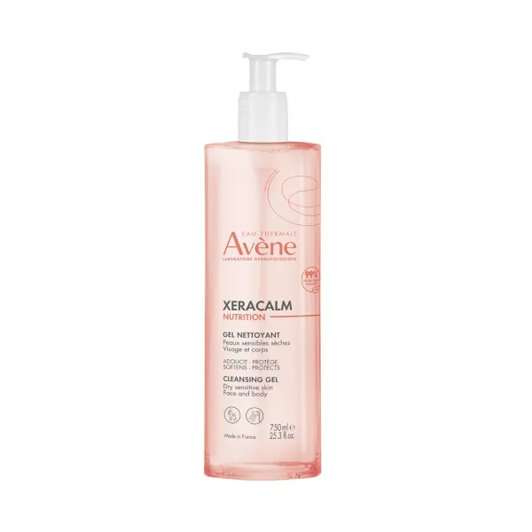 Gel de curatare delicat pentru pielea sensibila Xeracalm Nutrition, 750 ml, Avene