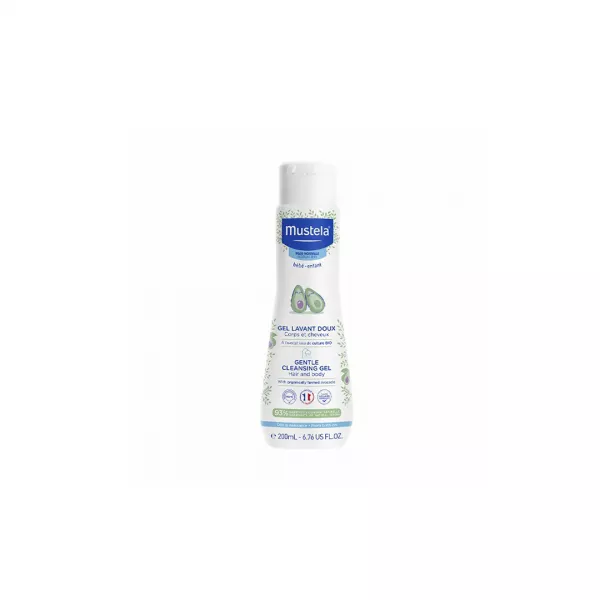 Gel de curatare pentru par si corp, 200 ml, Mustela