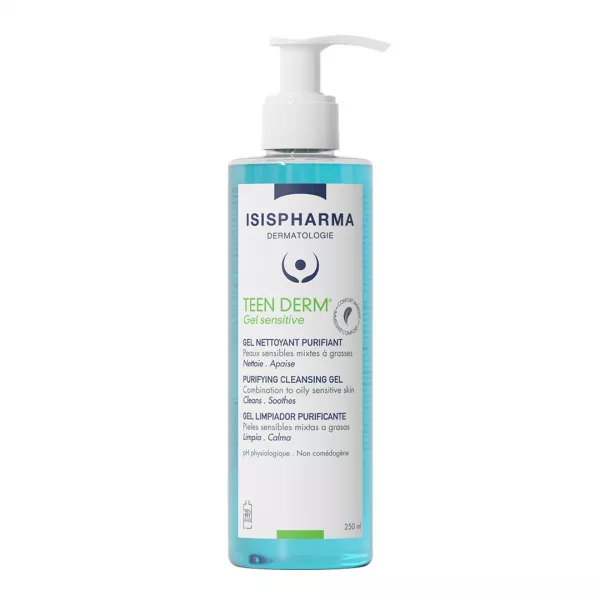 Gel de curatare purifiant Teen Derm Sensitive, 250 ml, IsisPharma
