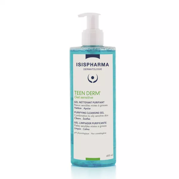 Gel de curatare purifiant, Teen Derm Sensitive, 400 ml, IsisPharma