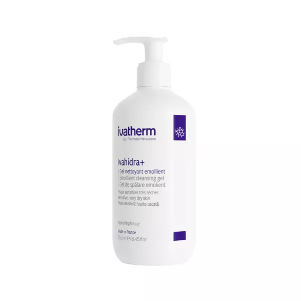 Gel de spalare emolient Ivahidra+, 250 ml, Ivatherm