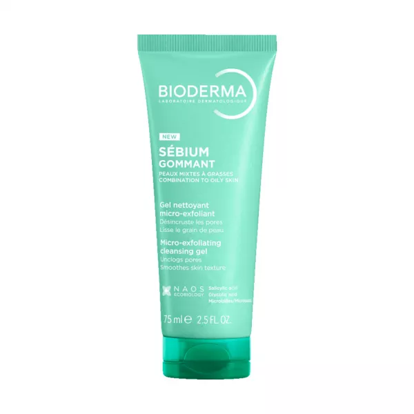 Gel exfoliant Sebium, 75 ml, Bioderma