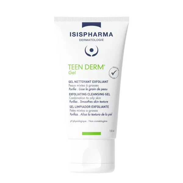 Gel exfoliant Teen Derm, 150 ml, IsisPharma