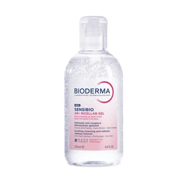 Gel micelar de curatare pentru ten sensibil Sensibio AR+, 250 ml, Bioderma