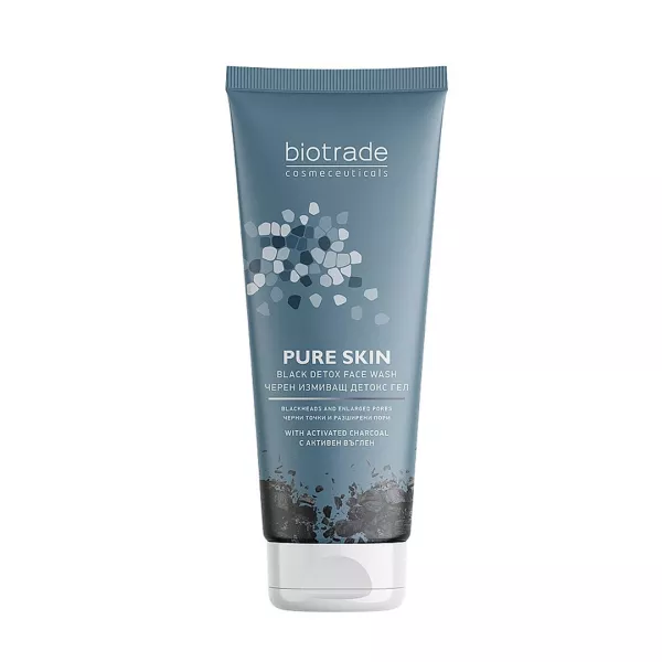Gel negru detox de curatare Pure Skin, 200 ml, Biotrade