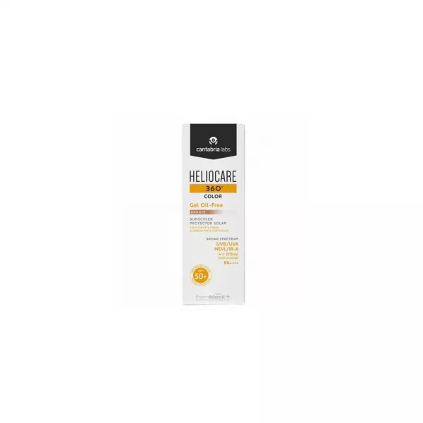 Gel pentru protectie solara cu SPF 50+ Heliocare 360 Color, Nuanta Bronze, 50 ml, Cantabria Labs