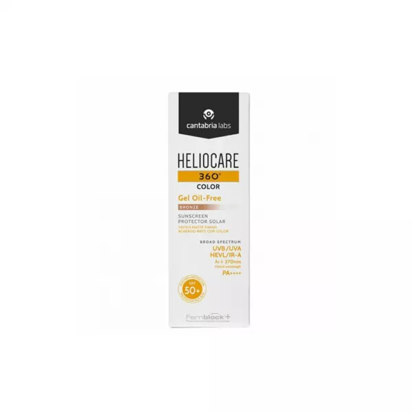 Gel pentru protectie solara cu SPF 50+ Heliocare 360 Color, Nuanta Bronze, 50 ml, Cantabria Labs