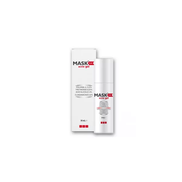 Gel pentru tratamentul acneei inflamatorii - Mask Plus, 30 ml, Solartium Group
