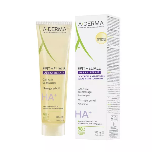Gel-Ulei de masaj pentru vergeturi si cicatrici Epitheliale Ultra Repair, 100 ml, A-Derma