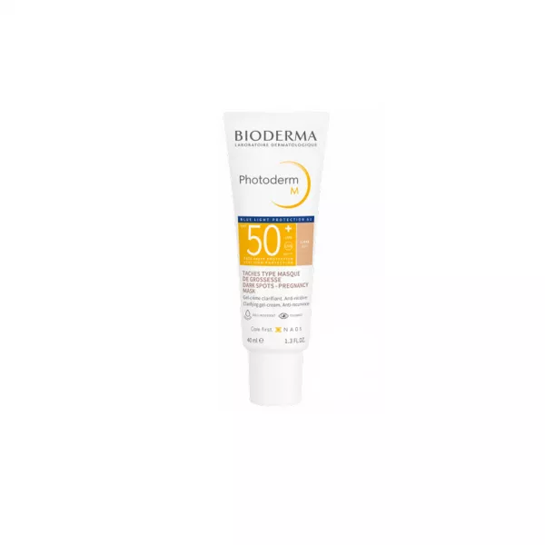 Gel-crema corectoare cu efect anti-recidiva, Photoderm M SPF 50+ deschis, 40 ml, Bioderma